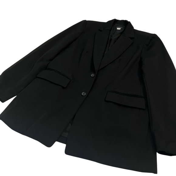J.Crew Black Wool Blazer Size 10 Made in Japan Tailored Jacket - Picture 3 of 8